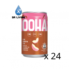  “OOHA”白桃烏龍茶味汽水200mL 迷你罐裝24罐裝