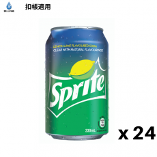 「雪碧」檸檬青檸味汽水330毫升24罐裝