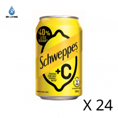 「玉泉」+C有氣檸檬味飲品330毫升 24罐裝