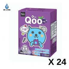 Qoo黑加侖子汁飲品200毫升紙包 24包裝