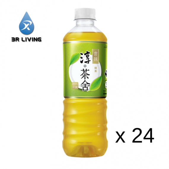 淳。茶舍雲抹®日式綠茶飲料(無糖)500毫升膠樽 24樽裝